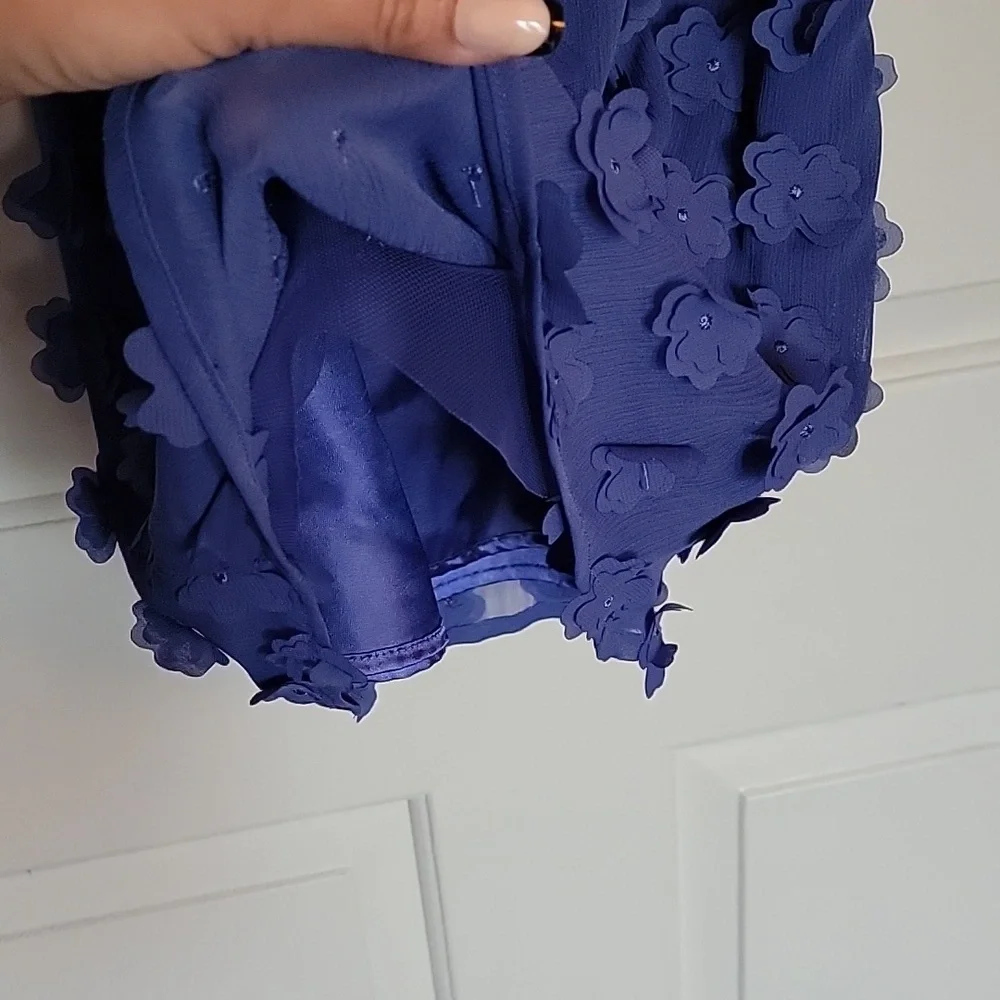Cat & Jack, beautiful, periwinkle colored girls dress XS(4/5). NWT. Sleeveless.